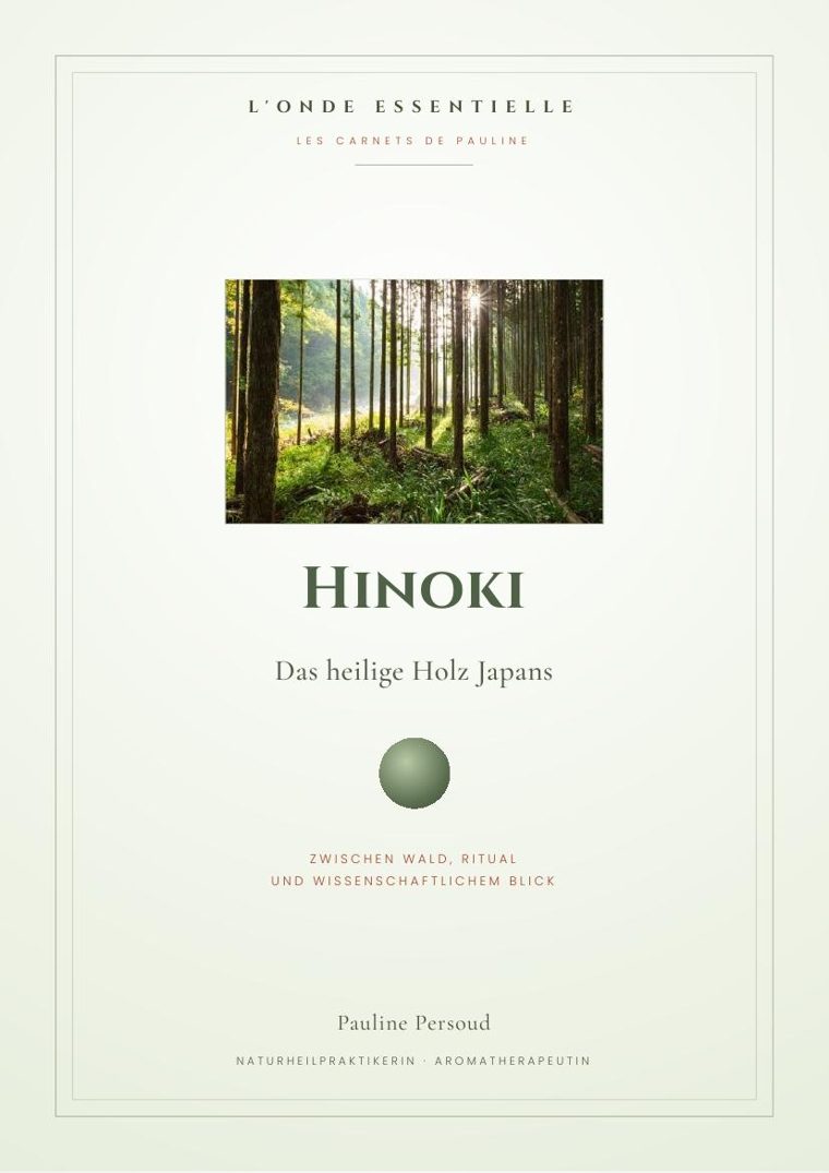 Umschlag des Hinoki-Hefts — Das heilige Holz Japans, von Pauline Persoud